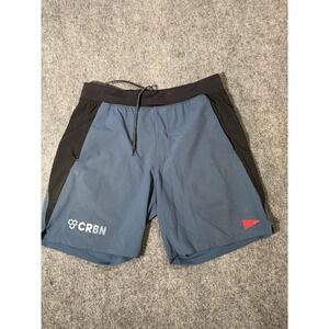 Florence Shorts Mens Medium Blue 7 Inch Athletic Running Training Gym CRBN